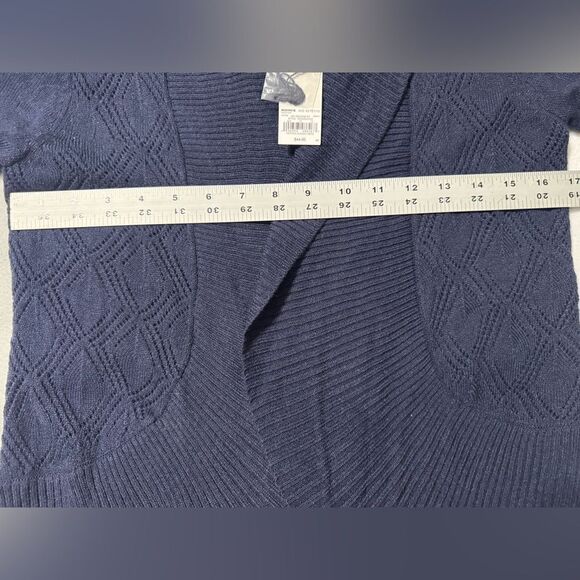 New Croft and Barrow Navy Cardigan Size XS Petite - Picture 3 of 4